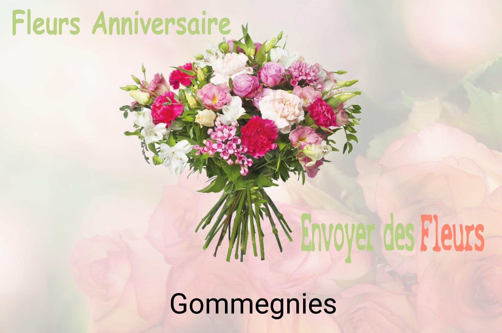 Bouquet de fleurs d’anniversaire livré à Gommegnies